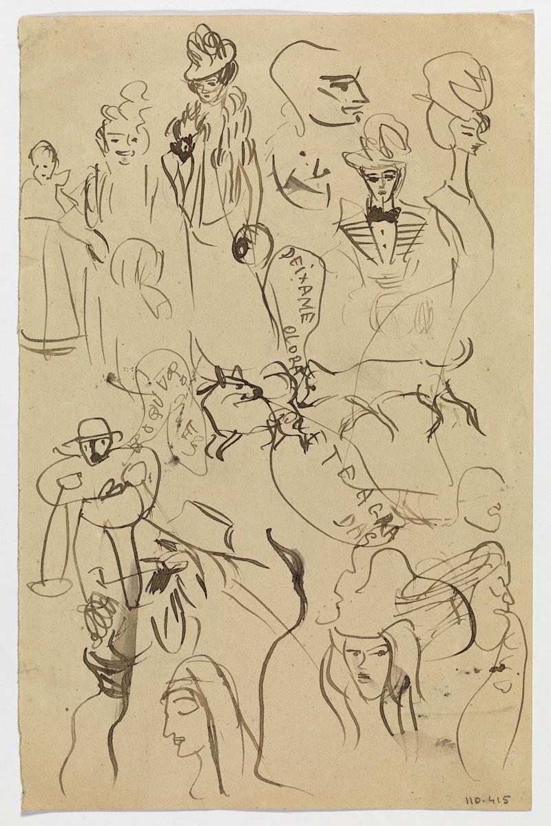 Diversos croquis i caricatures