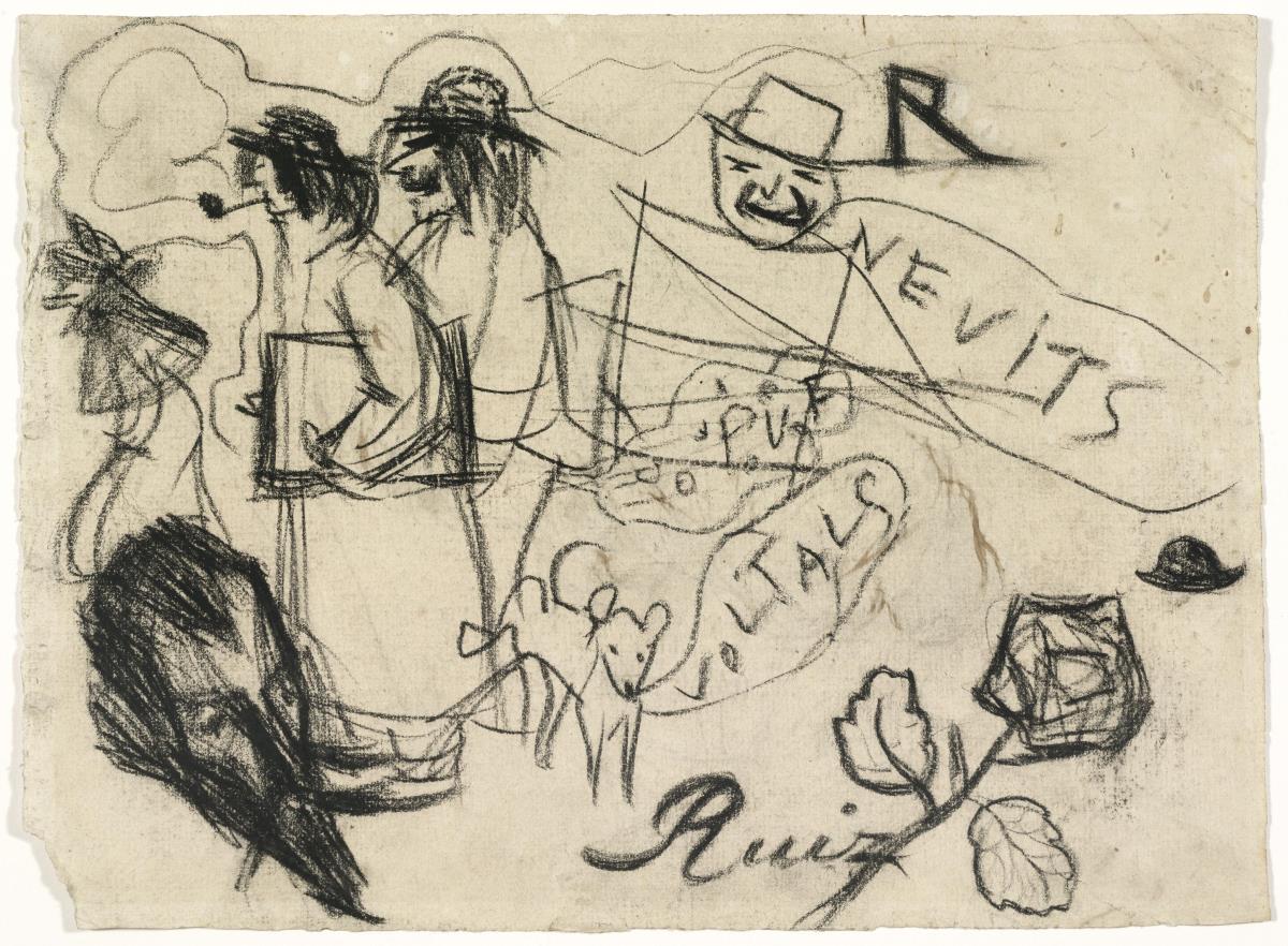 Picasso i Manuel Pallarès modernistes, cap grequià i altres croquis