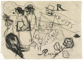 Picasso y Manuel Pallarès modernistas, cabeza grequiana y otros croquis