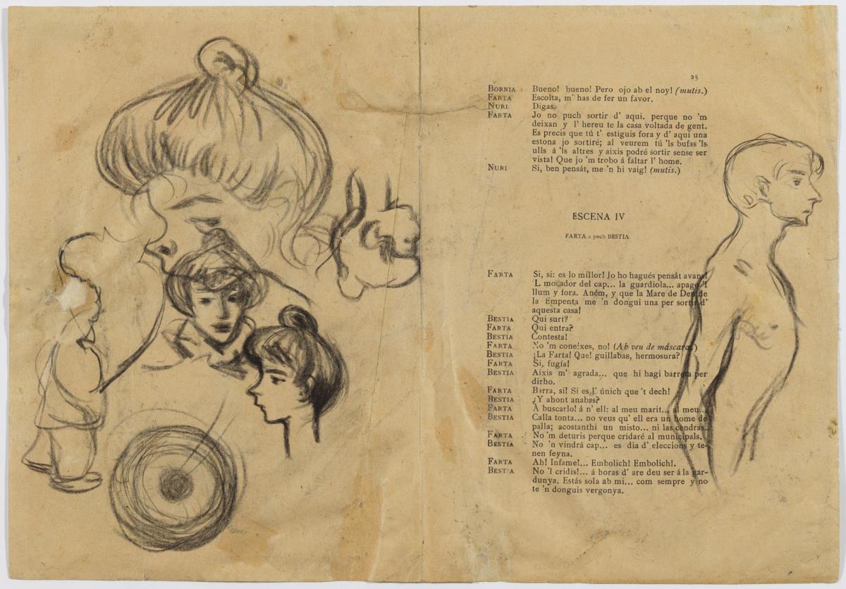 Estudi de caps i figures