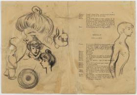 Estudi de caps i figures
