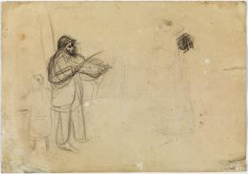 Sketch for "The Street Violinist"