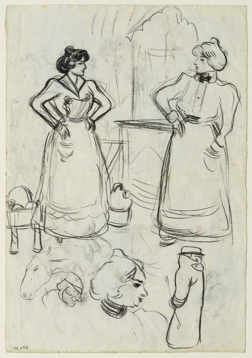 Dos mujeres y otros croquis