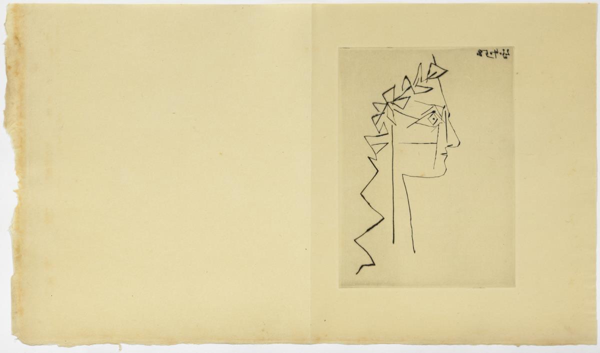 Retrato de Paul Eluard laureado