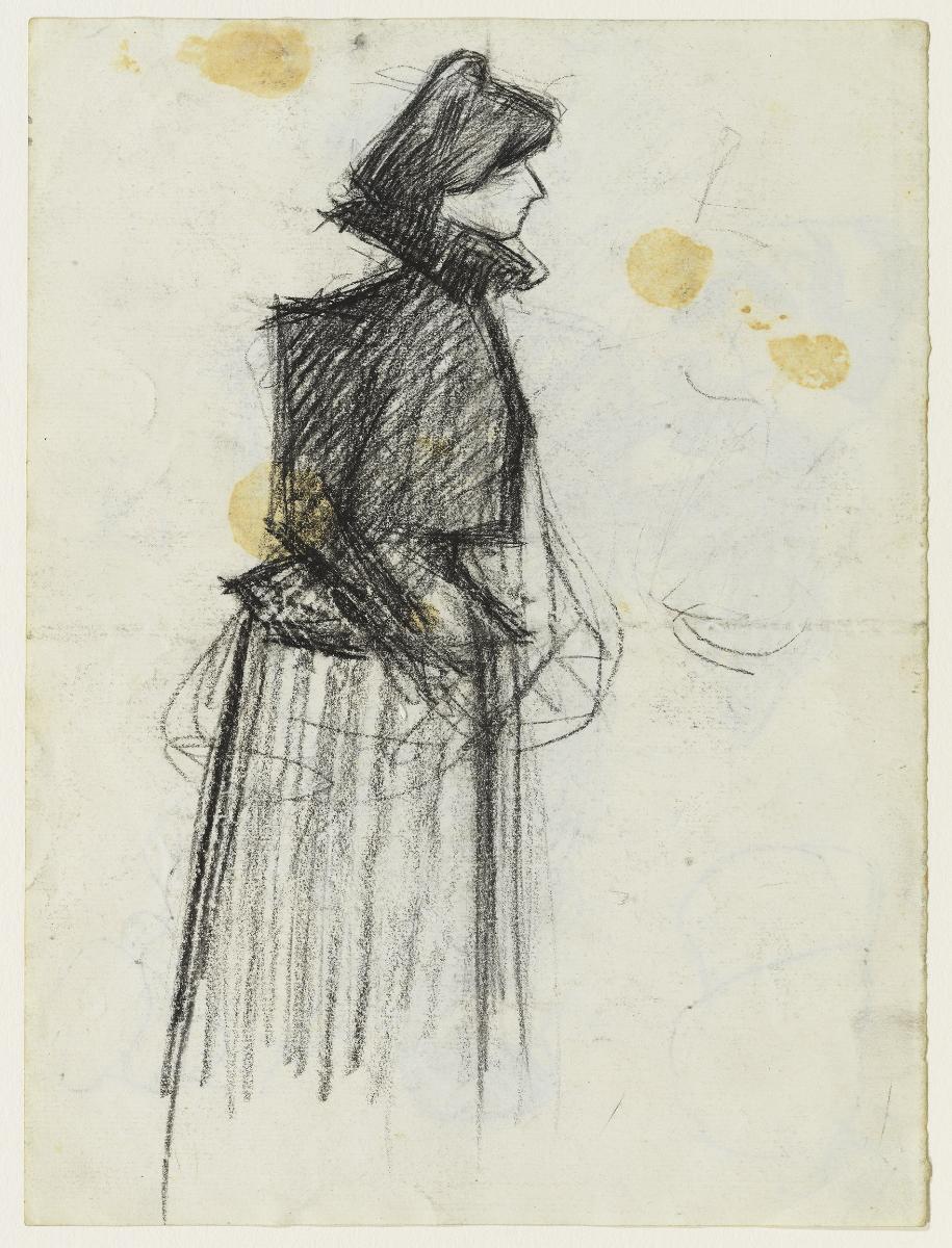 Standing Woman, in Profile