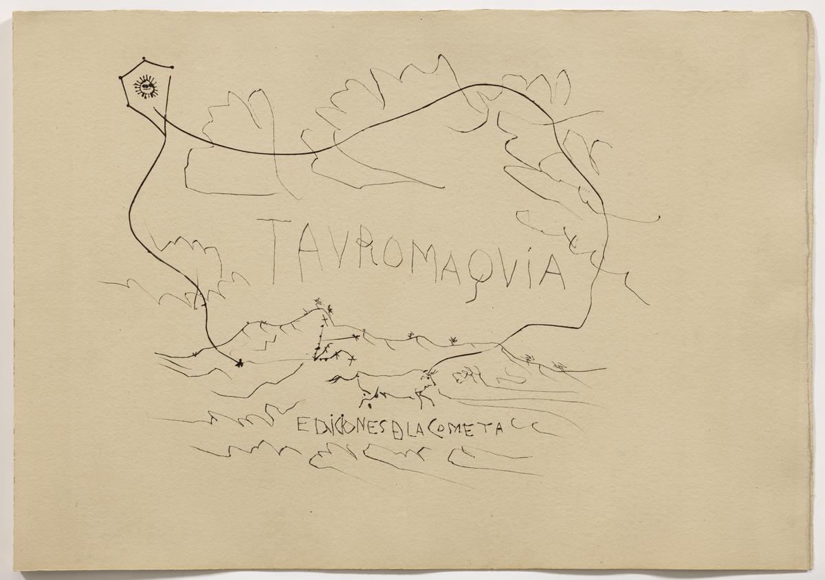 Tauromaquia: paisaje con toro y cometa
