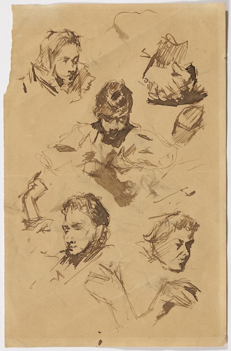 Lola, the Artist's Sister, and Studies of Woman