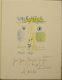 Cubierta de catálogo. Exposición de abril (Sala Gaspar, Barcelona)