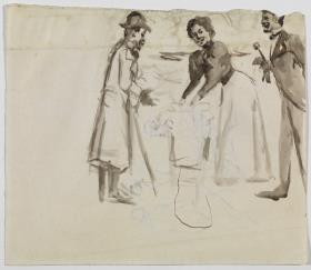 Boceto para "Entre dos fuegos"
