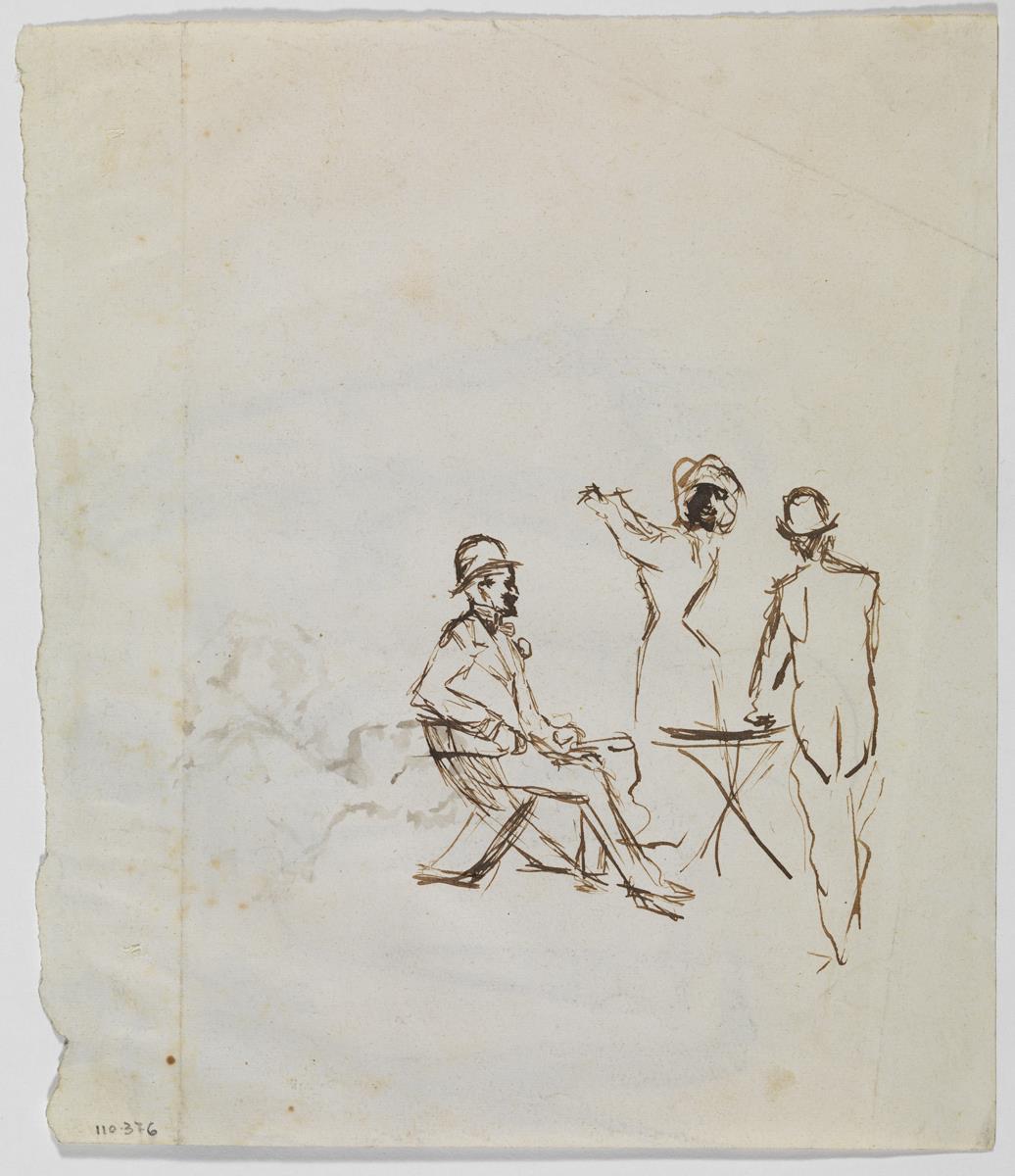 Croquis de "Entre dos fuegos"