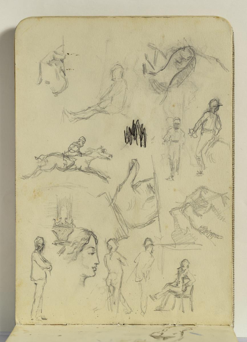 Estudio de manos y figuras