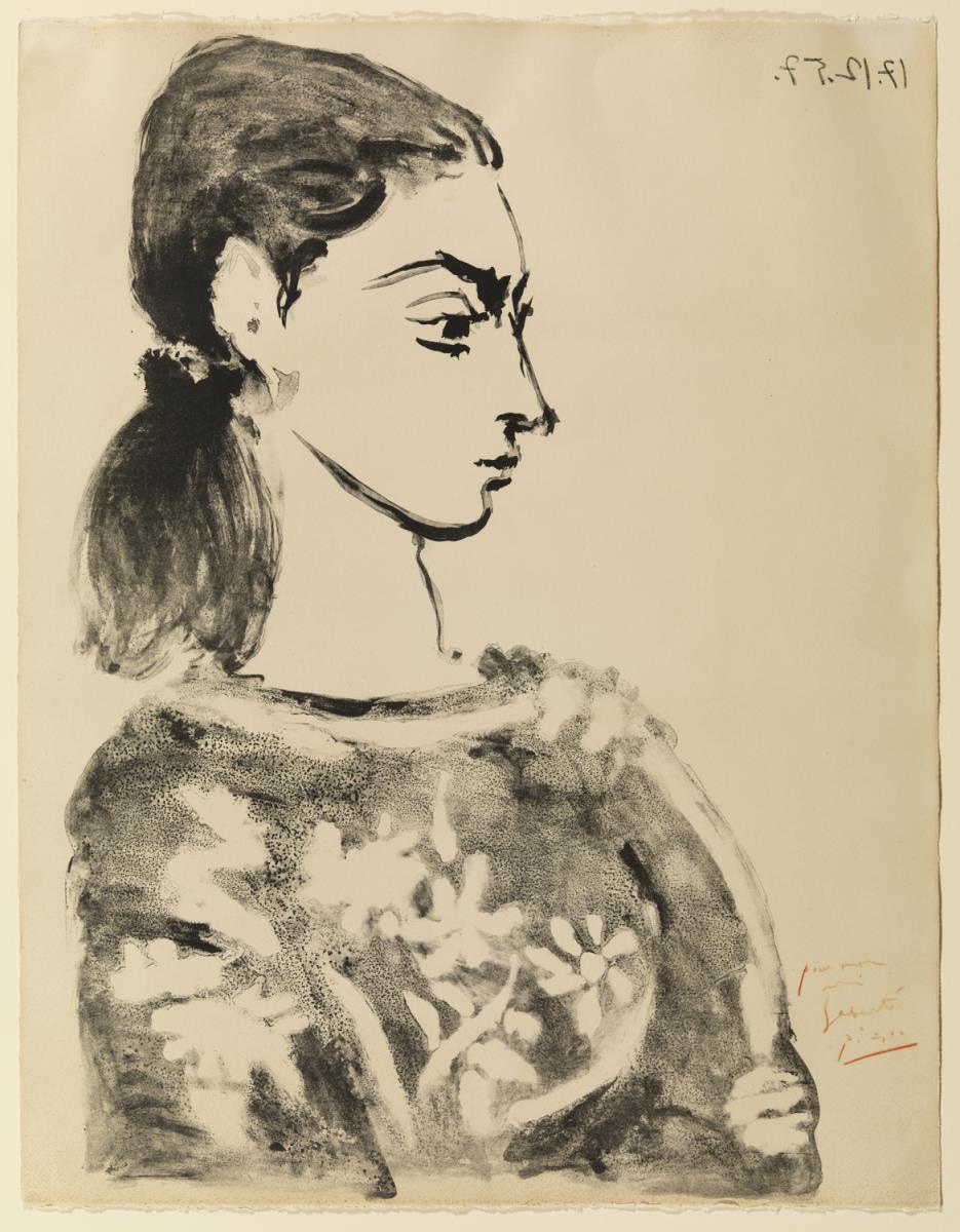 Woman in a Flowered Blouse