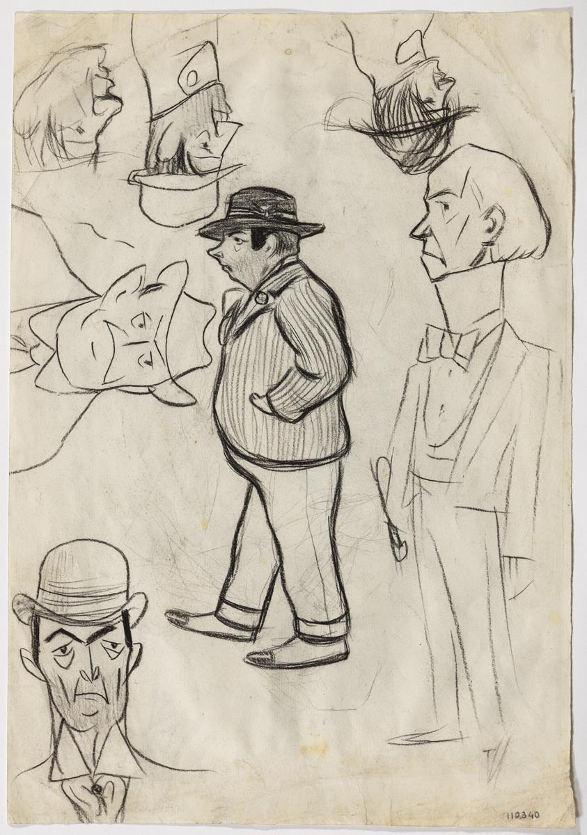 Tipos de la calle y caricaturas
