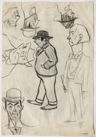 Tipos de la calle y caricaturas
