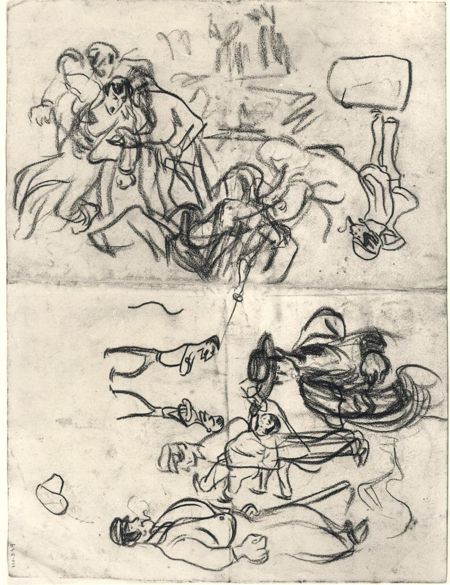 Riña en un café y otros croquis