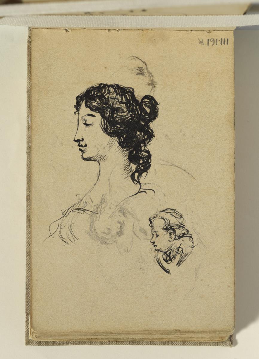 Bust de dona i querubí
