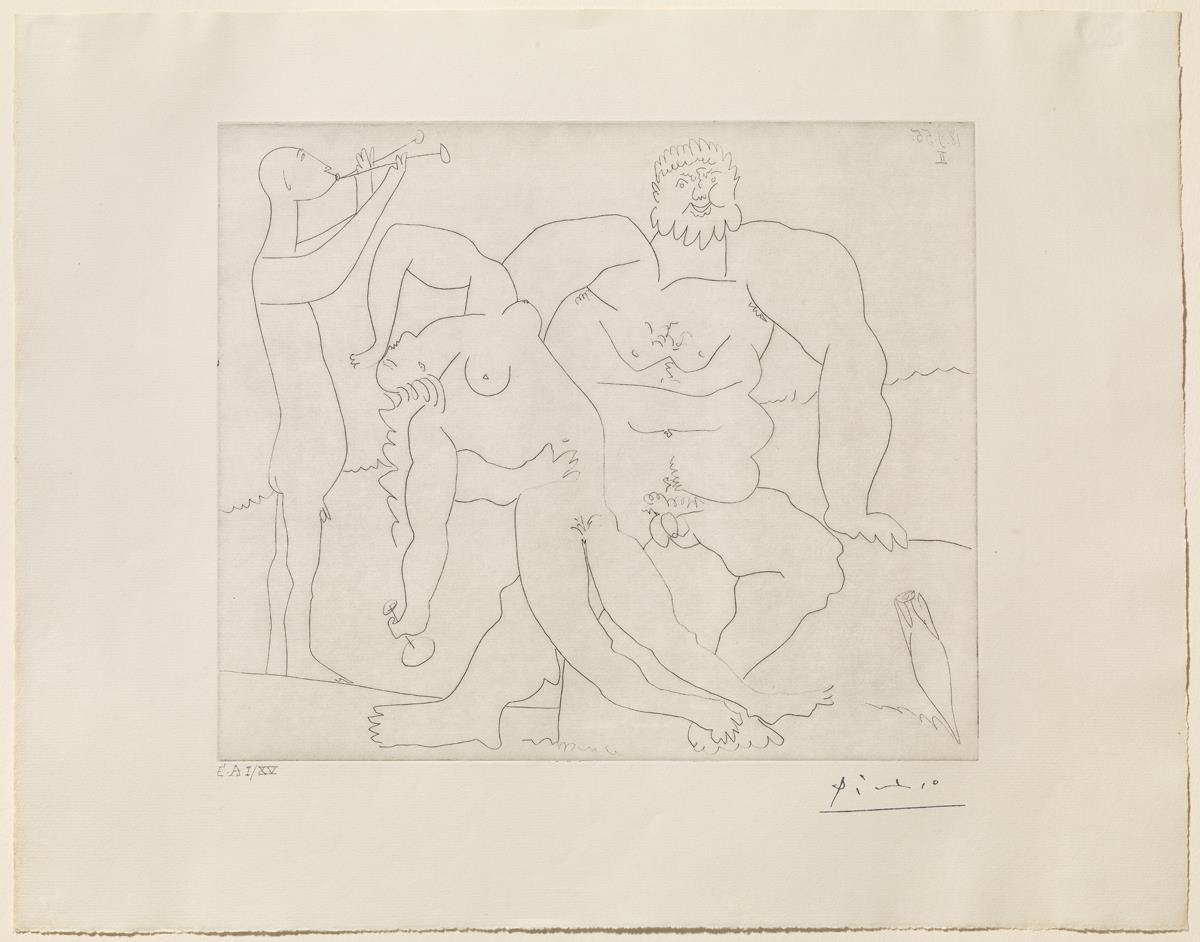 Bacanal con flautista