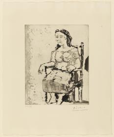 Mujer sentada en un sillón: Dora Maar
