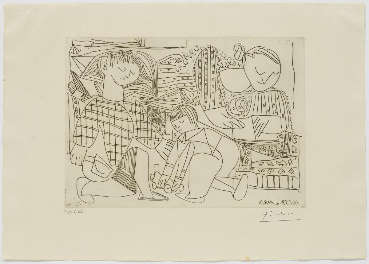 Françoise, Claude and Paloma: Reading and Games. I