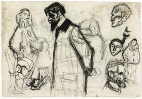 Santiago Rusiñol, pierrots y otros croquis