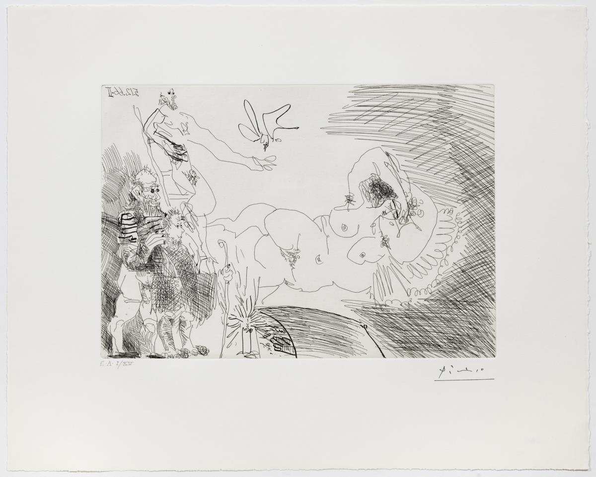 Variation on the Theme of the Annunciation, with Two Shepherds