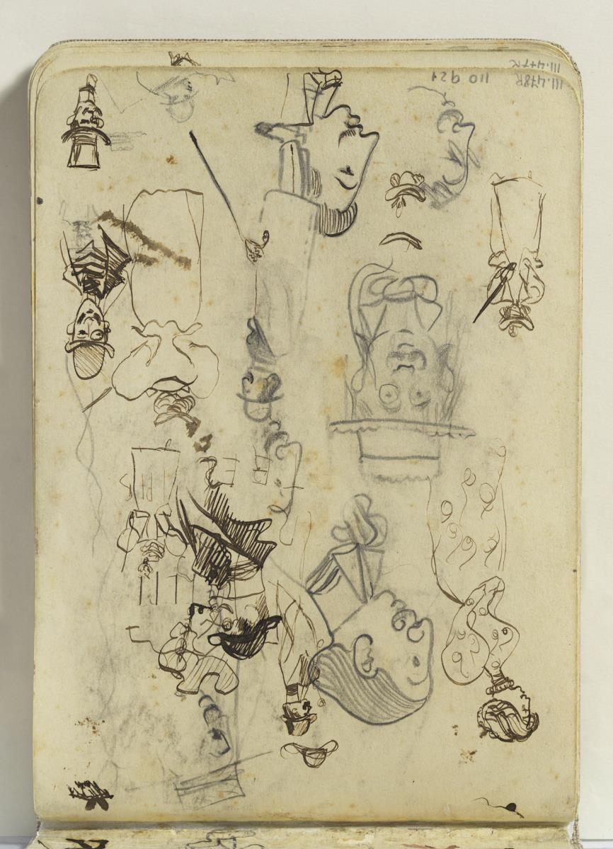 Estudi de figures i caricatures