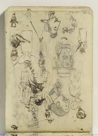 Estudio de figuras y caricaturas