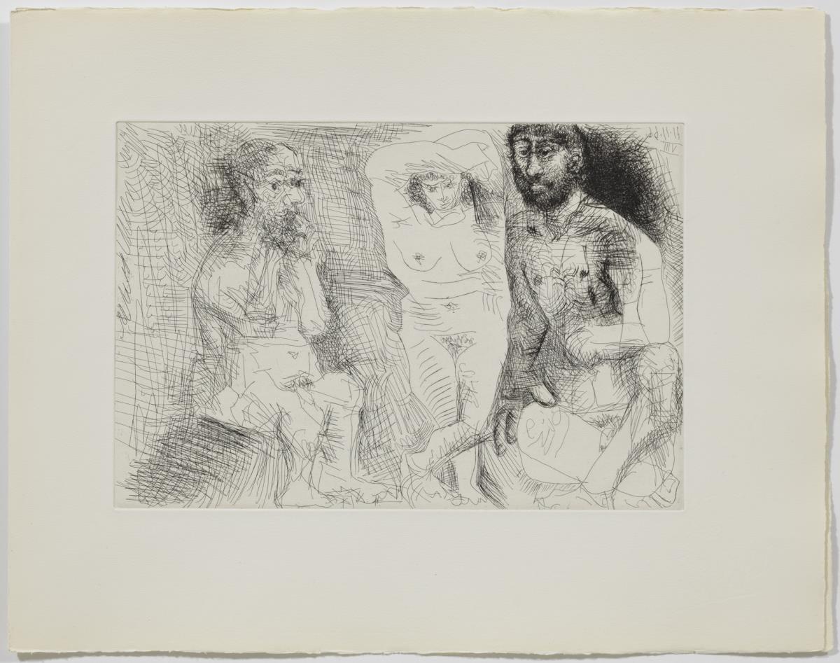 Two Bearded Men with a Naked Woman | Picasso museum Barcelona | Official  website