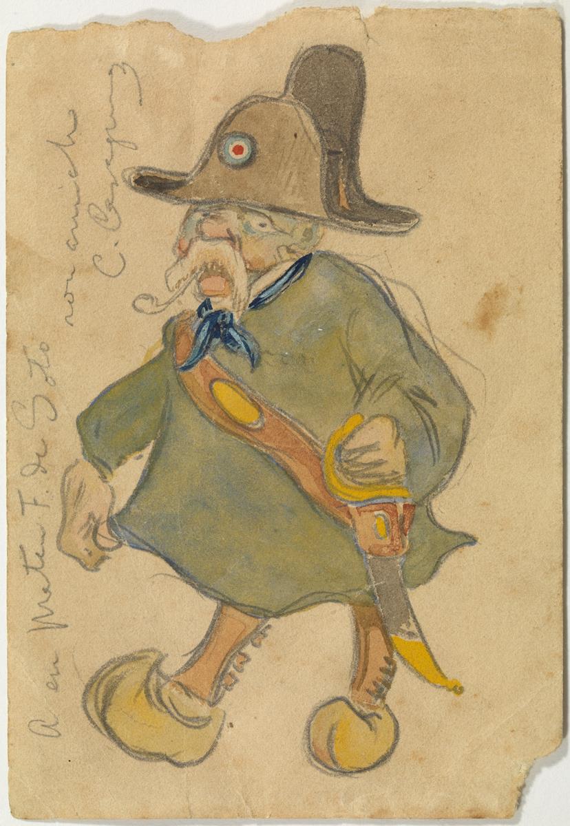 Caricatura de un guardia forestal