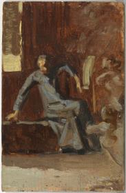 Figuras en un interior