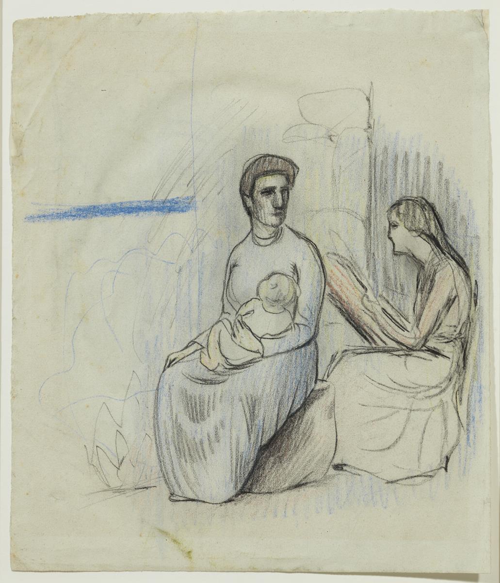 Mother and Child with a Young Girl