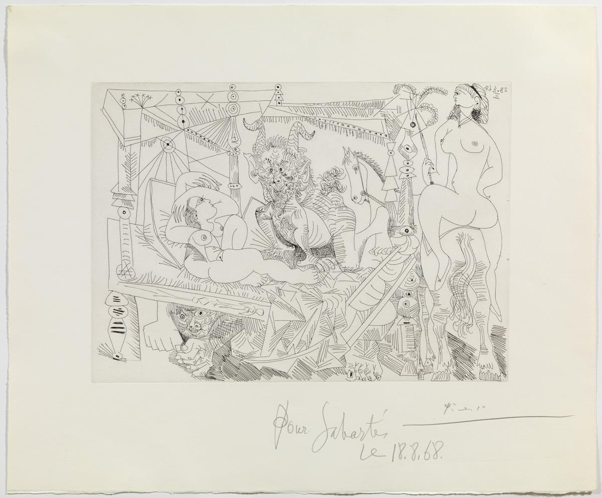 Fantasia a l'estil de "El malson" de Füssli, amb un badoc sota el llit