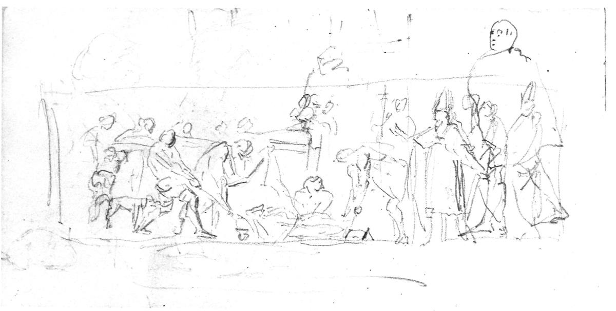 Esbós d'escena religiosa