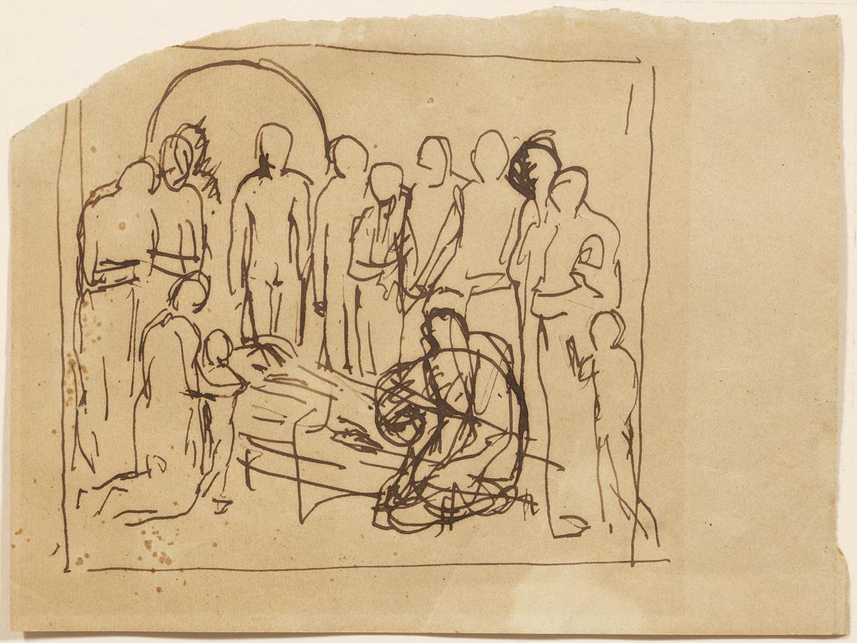 Sketch for "The Dead Man"