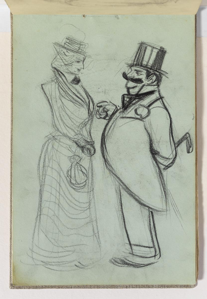 Hombre y mujer conversando