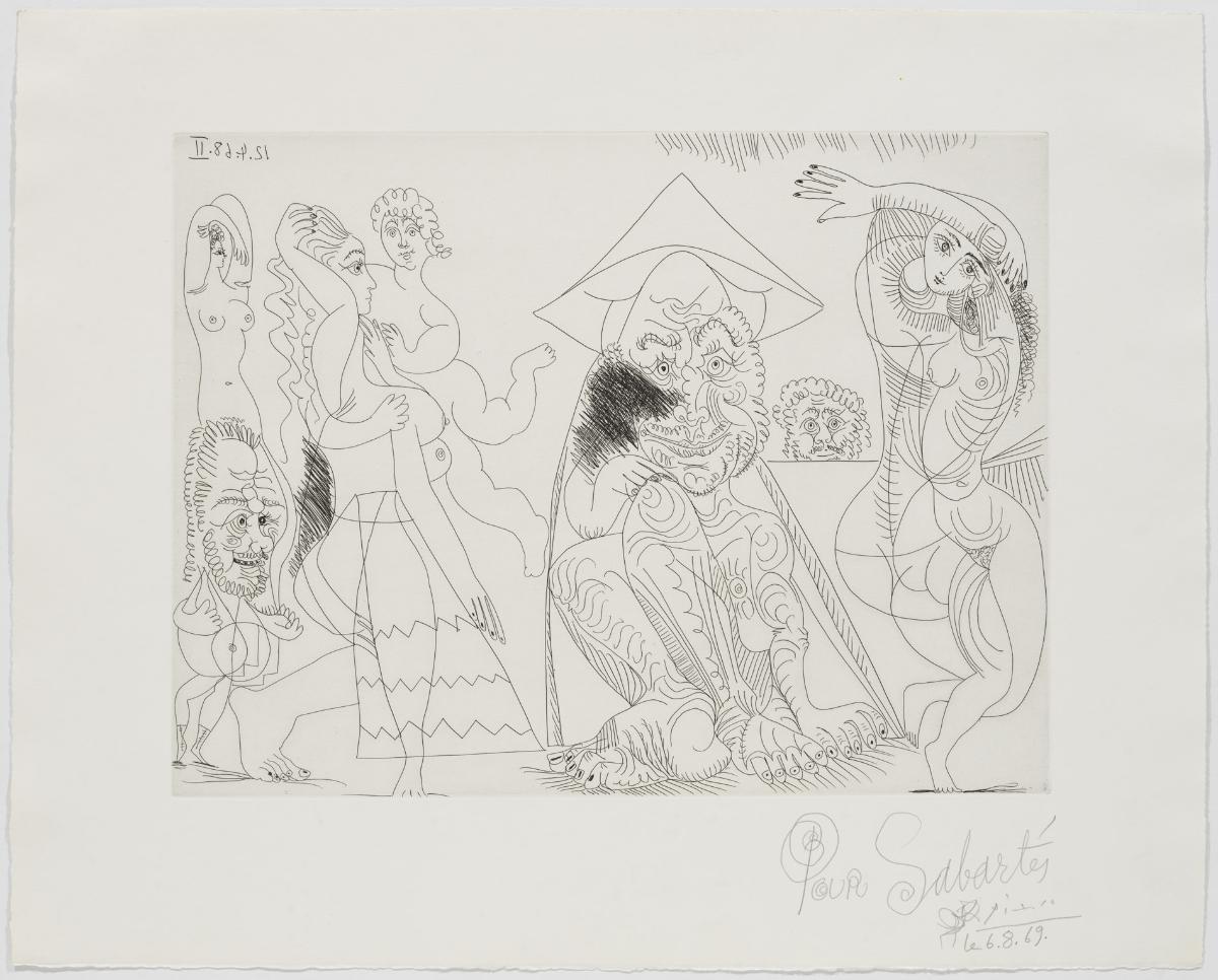 Old Man with a Tonkinese Hat Thinking of the Love Affairs of Some Old Gentlemen