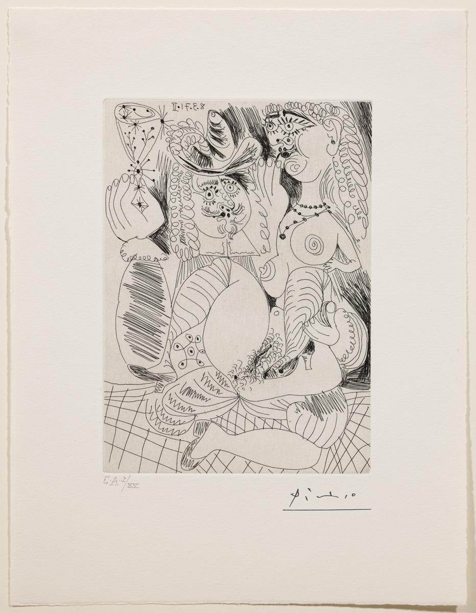 Drinker and Blonde Prostitute