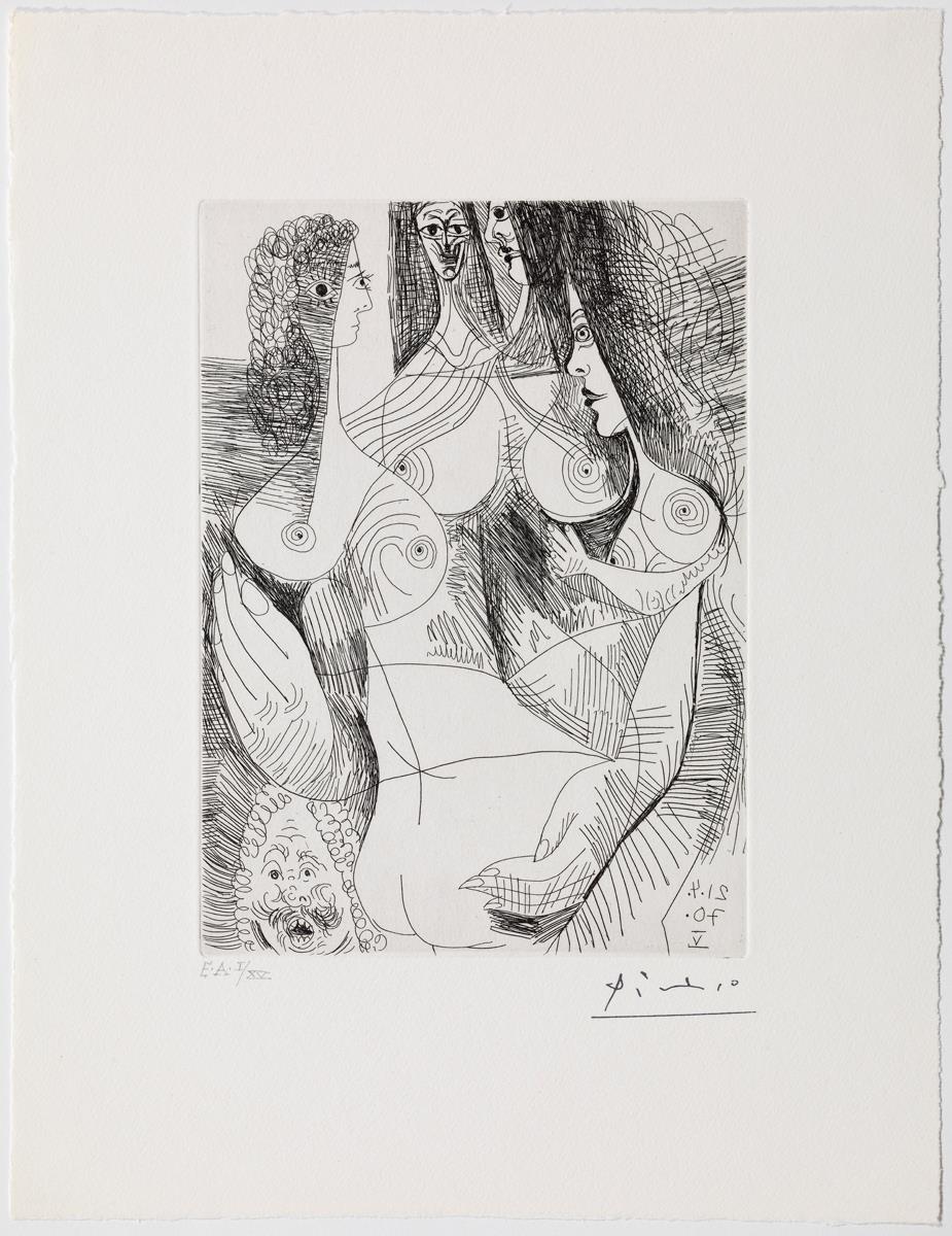 Four Women and a Rembrandtesque Head