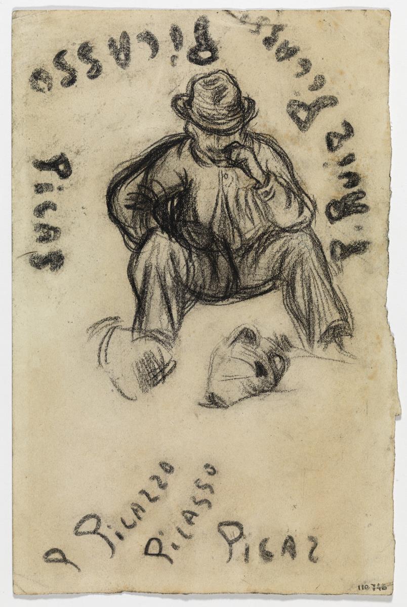 Manuel Pallarès Seated, with a Pitcher at His Feet