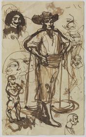 Basket Bearer, Sketches and Caricatures