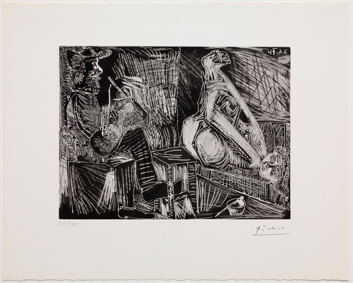 Painter before His Canvas, Wearing a Clog and a Slipper