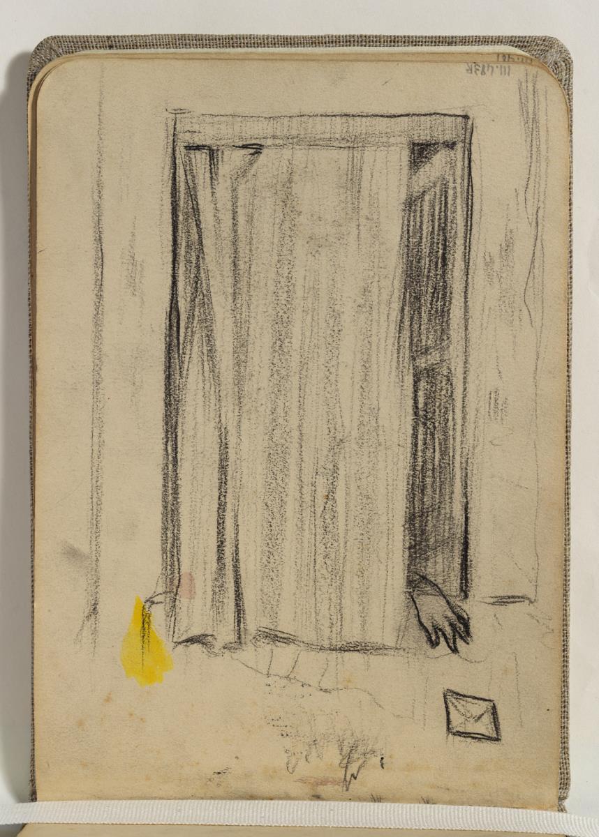 Mano tirando una carta por la ventana