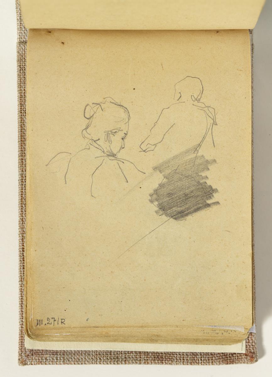 Dona i home d'esquena