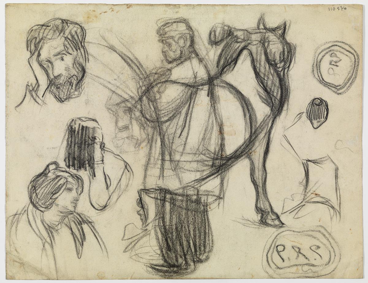 Traginer, el pare de l'artista i altres croquis