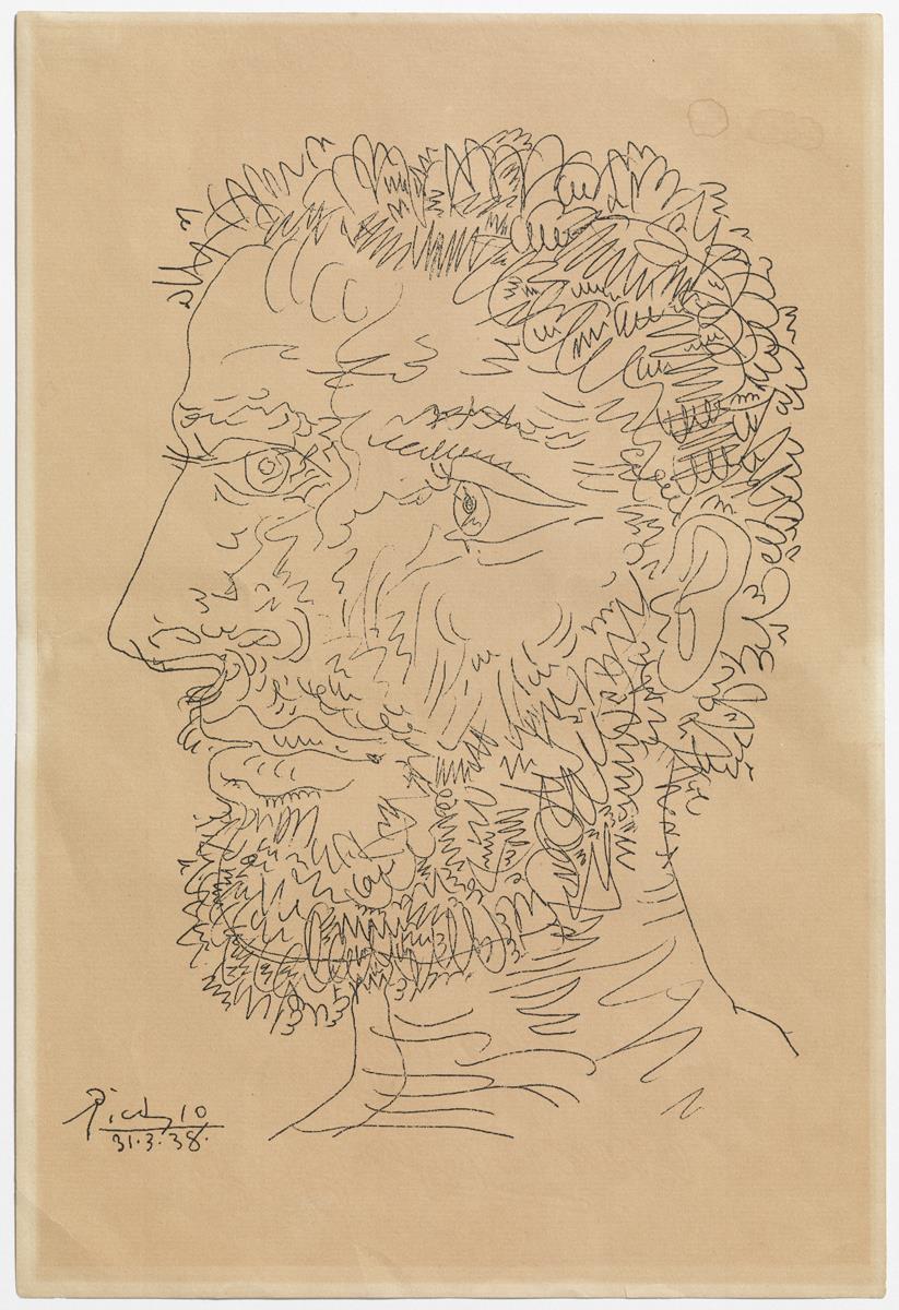 Perfil d'home amb barba