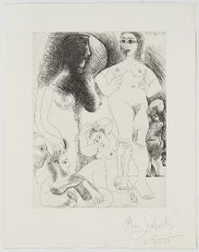 Odalisques with Two Men Dreaming