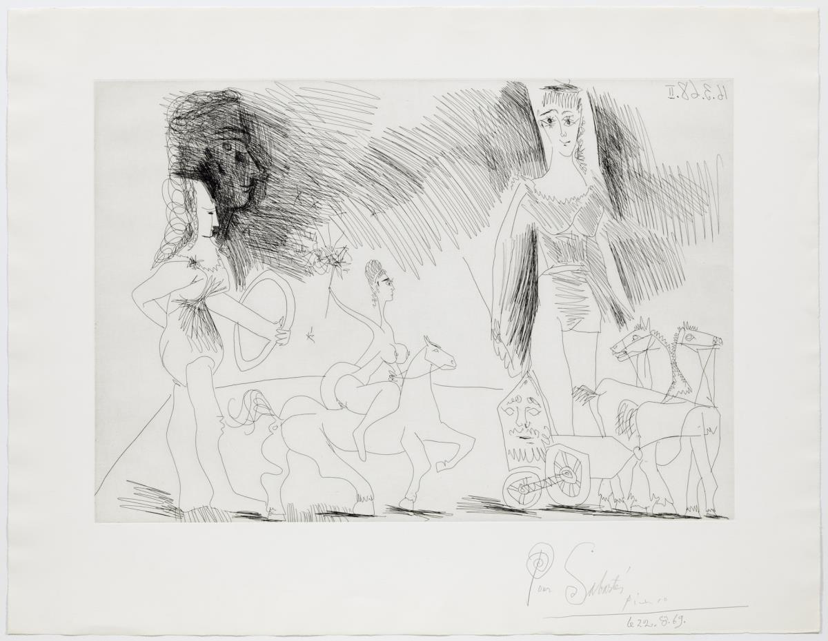 Horsewomen and Juggler