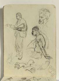 El padre del artista, pintor y academia