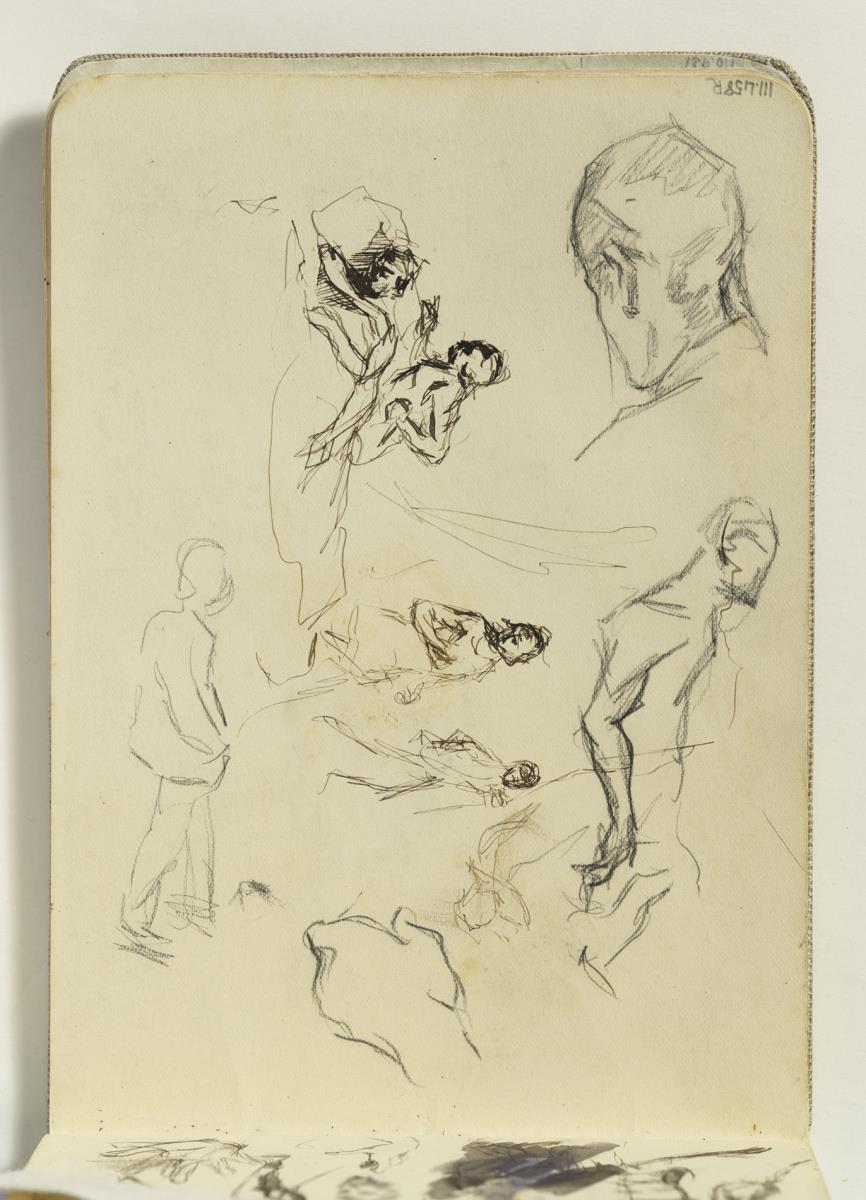 Estudi per a "La mort de Viriat", homes i mans