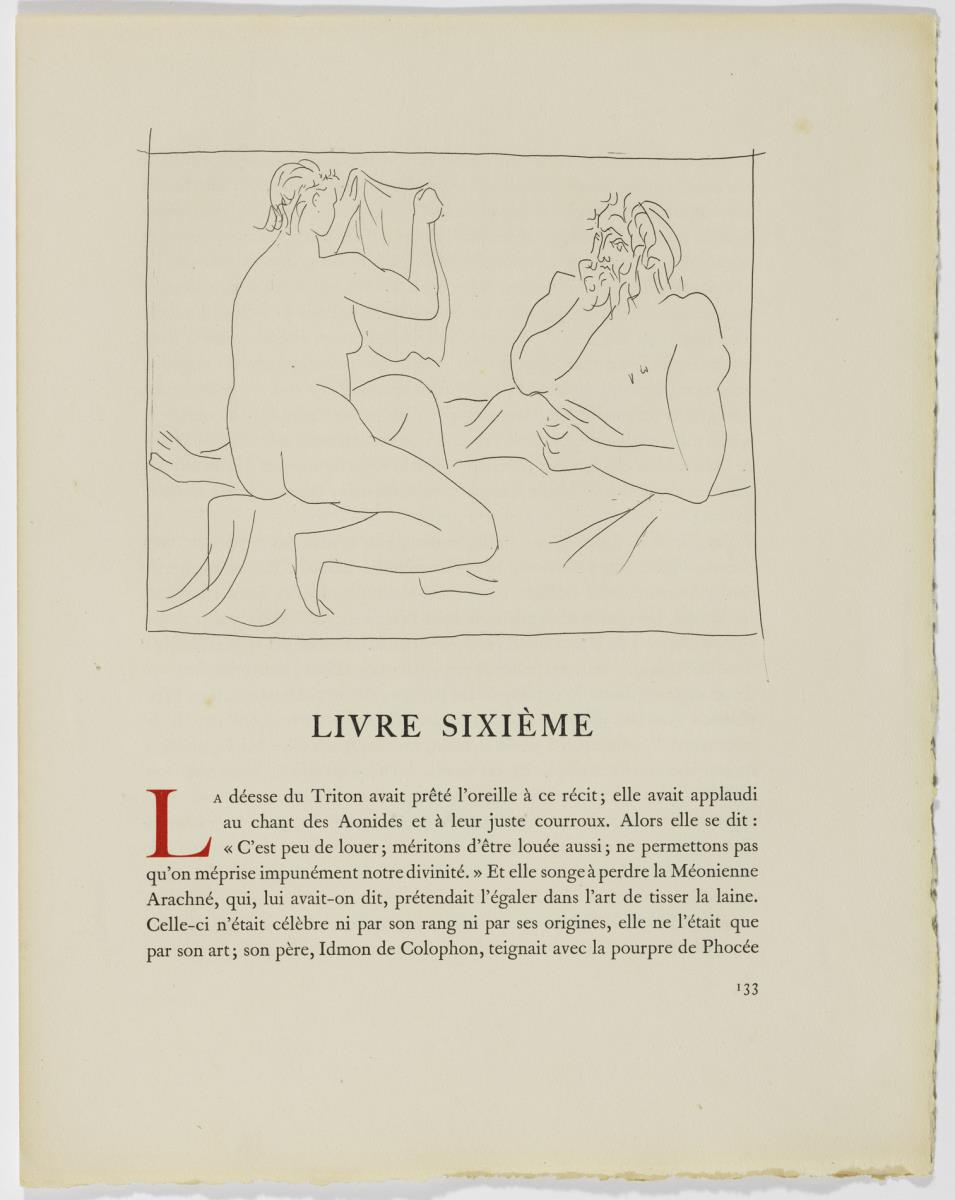 Aracne enseña su labor